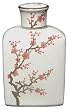 Simple Inexpensive Home D&eacute;cor Gift Idea for Her - 12"Pink Blossoms on Ivory Ice Crackle Glaze Porcelain Tea Jar