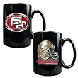NFL San Francisco 49ers Two Piece Coffee Mug Set- Primary & Helmet Logo