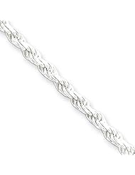 Sterling 20in Silver 2.75mm D/C Rope Necklace Chain. Metal Wt- 13.43g