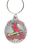 Pewter MLB Team Logo Key Ring - St. Louis Cardinals