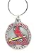 Pewter MLB Team Logo Key Ring - St. Louis Cardinals