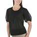 GO International® Pleated Poet's Top - Ebony