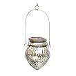Antique Silver Mercury Glass Hanging Votive