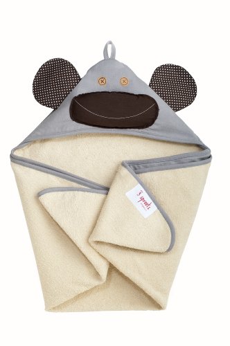 3 Sprouts Organic Hooded Monkey Gray