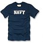 Basic Felt Applique T Shirt US Navy - Navy