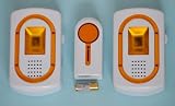 WIRELESS DOORBELL 1 REMOTE 2 CHIMES 32 SOUNDS - YELLOW