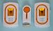 WIRELESS DOORBELL 1 REMOTE 2 CHIMES 32 SOUNDS - YELLOW