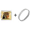 Pugster Gold Plated Egyptian-Queen Cleopatra Photo Italian Charm