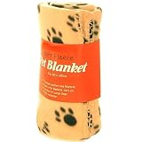UKayed Soft Fleece Delux Cream Pet Blanket