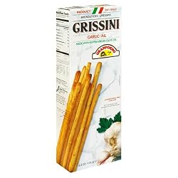 Granforno Grissini Breadsticks, Garlic, 4.4-Ounce Boxes (Pack of 12)
