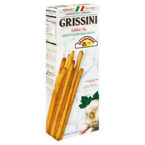Granforno Breadsticks, Garlic, 4.4-Ounce Boxes (Pack of 12) by Granforno