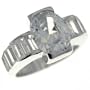 Oval Cuts - Sterling Silver Cz Engagement Right Hand Ring