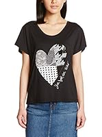 Desigual Camiseta Manga Corta (Negro)