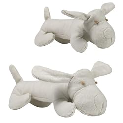 Zanies Eco-Friendly Natural Canvas Plush Dog Toy Small 8"