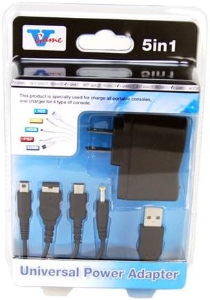 5-in-1 Universal Power Adapter for 2DS/ DSi/ DS Lite/ DS/ PSP/ GBA/ USB