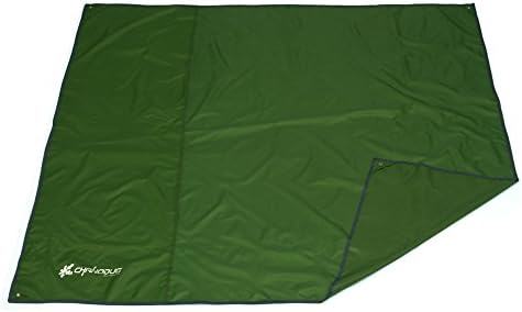GTGlobal Multifunctional Beach Blanket/ Picnic Mat with Carrying Pouch 7 X 5 Feet, Waterproof Tarp, Extra Large Perfect for Beach Party/ Outdoors/ Camping/ Hiking - Green