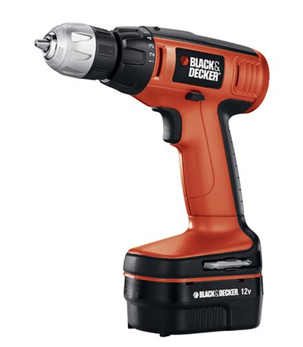 Tools: Black & Decker CDC120AK 12 Volt Cordless Drill Kit, Charger & Battery, Includes 30 Accessories