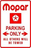 MOPAR PARKING ONLY car sport street sign