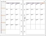 日本能率協会(Bindex) <2009年度版日付入>ミニ 月間:カレンダータイプ ダブルスケジュー