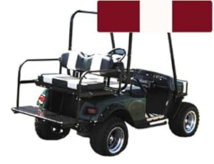 SEAT COVER SET, RED\/WHTE, FRONT, Yam