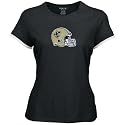 Reebok New Orleans Saints Black Ladies Shiny Helmet T-shirt