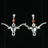 Texas Longhorns Crystal Bead Logo Earring NCAA College Athletics