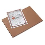 Pacon - Construction Paper, 76-lb., Groundwood, 12 x 18, Brown, 50 Sheets - Pack of 18