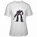 Search : Women's White T-Shirt of Transformers Optimus Prime Standing at the Ready