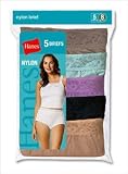 Hanes Womens Elegance Nylon Brief 5 Pack