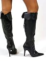 Ladies Stiletto heeled Sexy boots Sizes 3 to 8 UK. Pointy Toe Over Knee