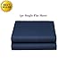 Elegant Comfort Luxury Ultra Soft Single Flat Sheet Special Treatment Construction Full, Navy Blue