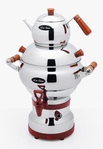 Electric 4.5 Samovar Wooden Accent Porcelain Handle