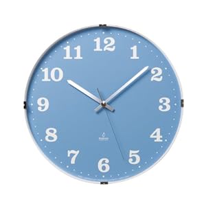 【クリックで詳細表示】Lemnos beta clock ブルー PC06-09 BL： ホーム＆キッチン