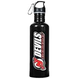 NHL New Jersey Devils Black Stainless Steel Water Bottle