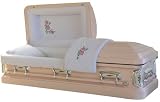 2145 - 18 Gauge Steel Casket<br>Light Pink Finish