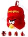 Red Angry Bird Plush Backpack approx 13"