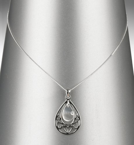 Sterling Silver Framed Pendant Necklace
