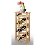Winsome Wood 28-Bottle Wine Rack, Natural