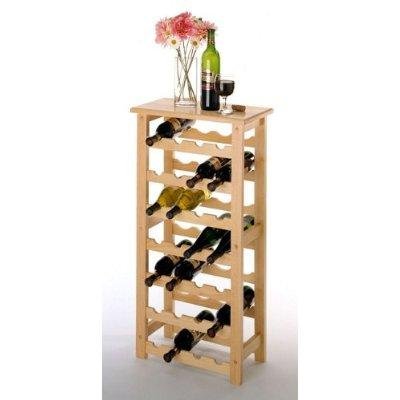 Childrens Toyshop  Kitchen & Housewares : Winsome Wood 28-Bottle Wine Rack, Natural