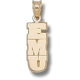 Eastern Michigan Univ Vertical Emu Pendant (14kt)