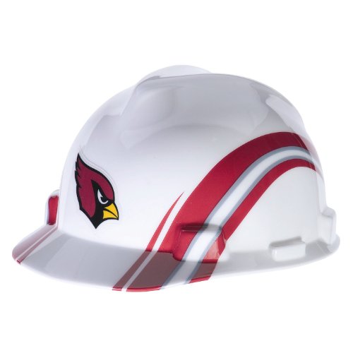 MSA Hardhat, NFL Arizona Cardinals, V-Gard Cap, Fas-Trac Suspension, ANSI, CSA