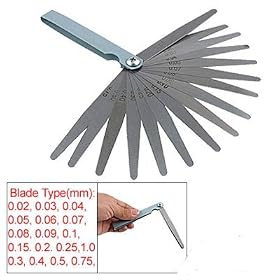 Craftsman Metric Gap Thickness Feeler Gauge Blades 0.02-1mm by uxcell