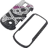 Rhinestones Protector Case for Samsung Intercept M910, Cross Bones Full Dia ....