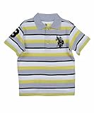 U.S. Polo Assn. “Triple Stripe” Pique Polo Shirt (Sizes 2T – 4T)
