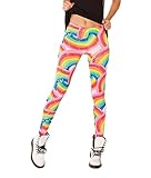 Women's Galaxy Pirate fitness Pants Printing Rainbow Bright Stretchy Leggins