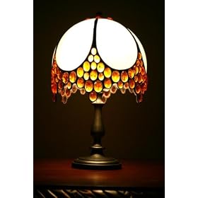 Tiffany - Style Table Lamp Art Classic Handmade Decor Amberlamp