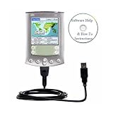USB Sync Charge Cable for PalmOne palm m500 with Bastens Help CD