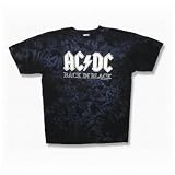 AC/DC "Back in Black" Tie-Dye Youth T-Shirt