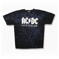 AC/DC "Back in Black" Tie-Dye Youth T-Shirt