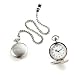 Silver Tone Quartz Pocket Watch Engraving Free Engraving